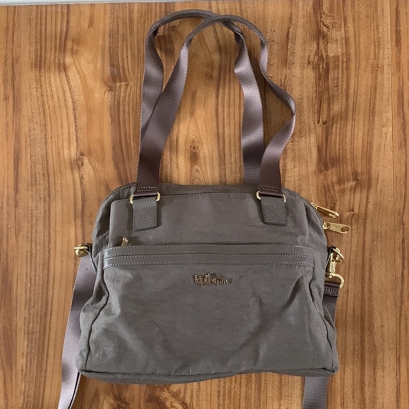 Kipling Dolan Convertible Satchel- Taupe - Picture 2 of 8